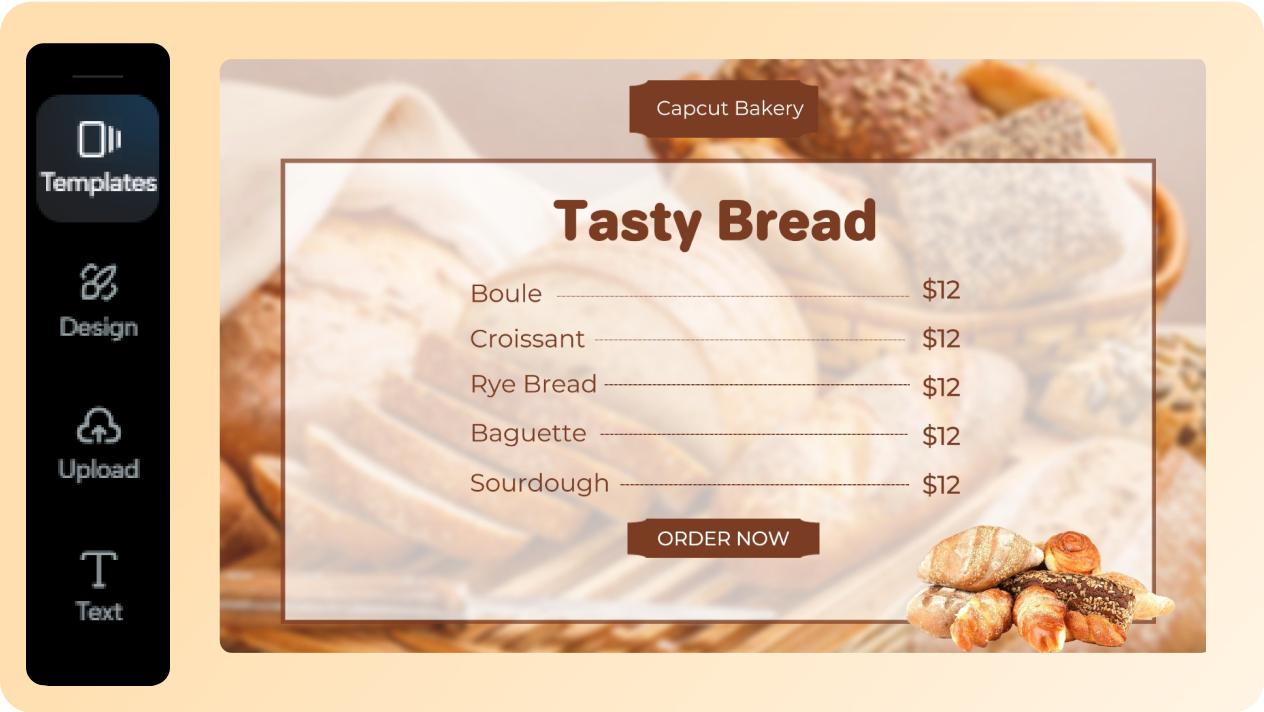 Create à la carte menu